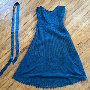 Vintage strapless Betsey Johnson lacey dress